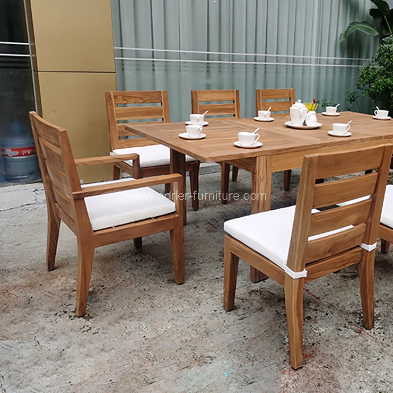 Mesa de jantar de extensão externa personalizada
