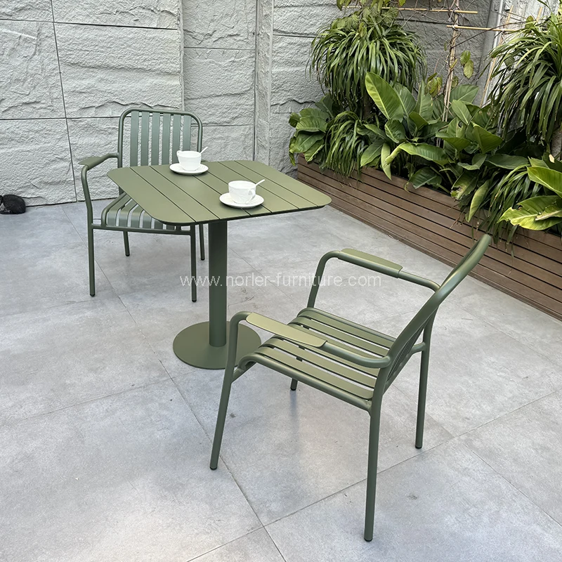 Conjunto de jantar de alumínio externo fácil de manutenção