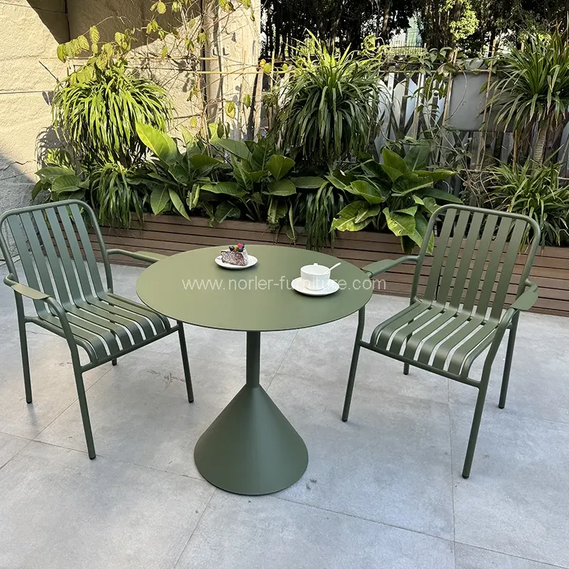 Conjunto de jantar de alumínio externo fácil de manutenção