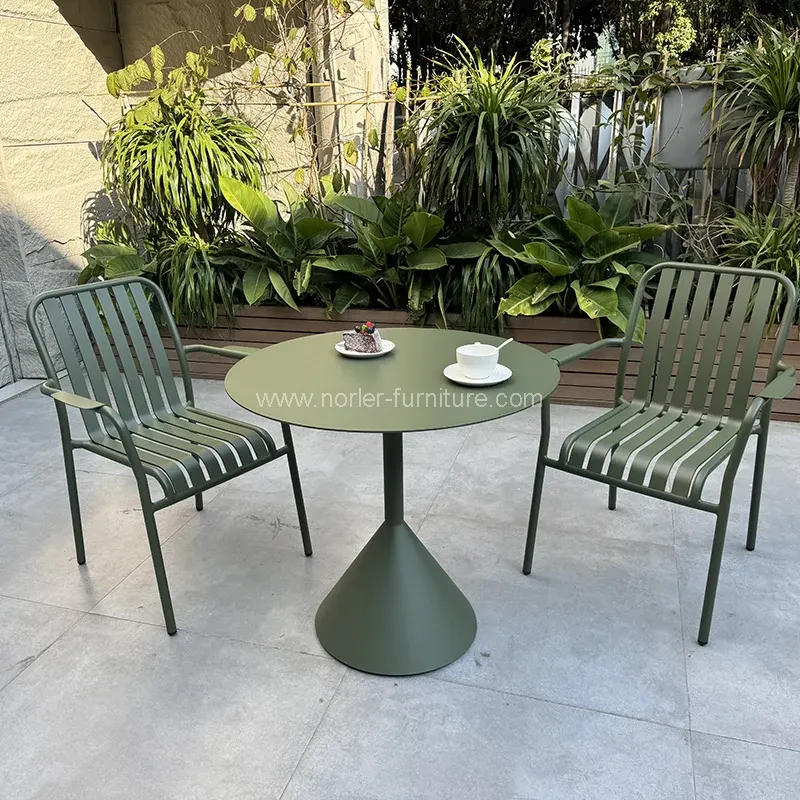 Conjunto de jantar de alumínio externo fácil de manutenção