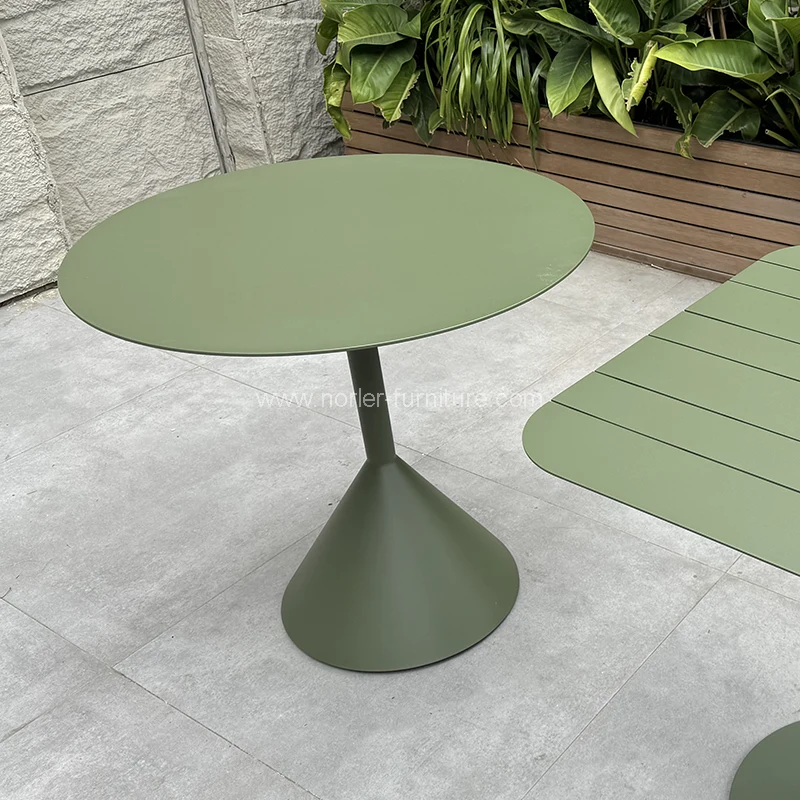 Conjunto de jantar de alumínio externo fácil de manutenção