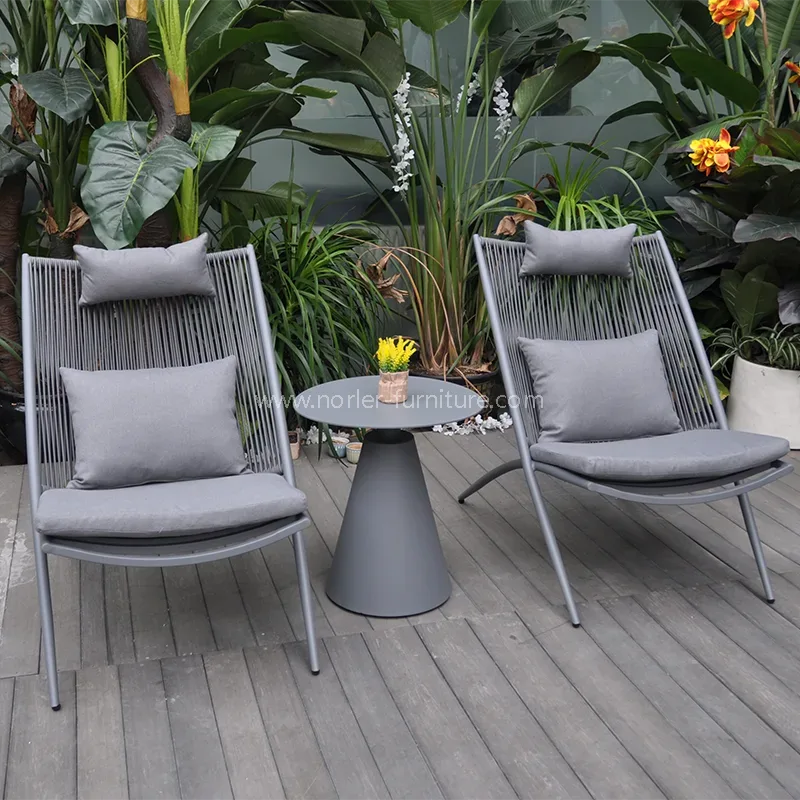 Conjunto de varanda de tecido externo simples moderno