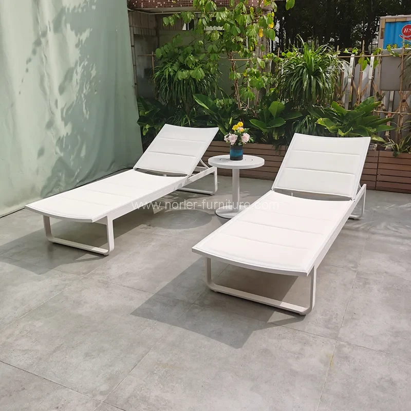 Furniture de espreguiçadeira de alumínio de mobília ao ar livre